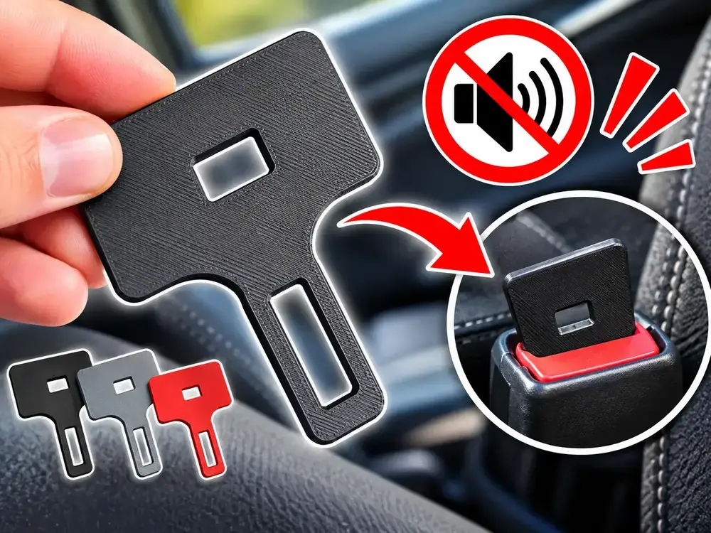 Seat Belt Buckle Insert / Warning Stopper