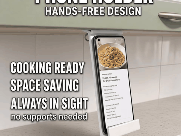 📱 UnderCabinet Hands-Free Phone Holder