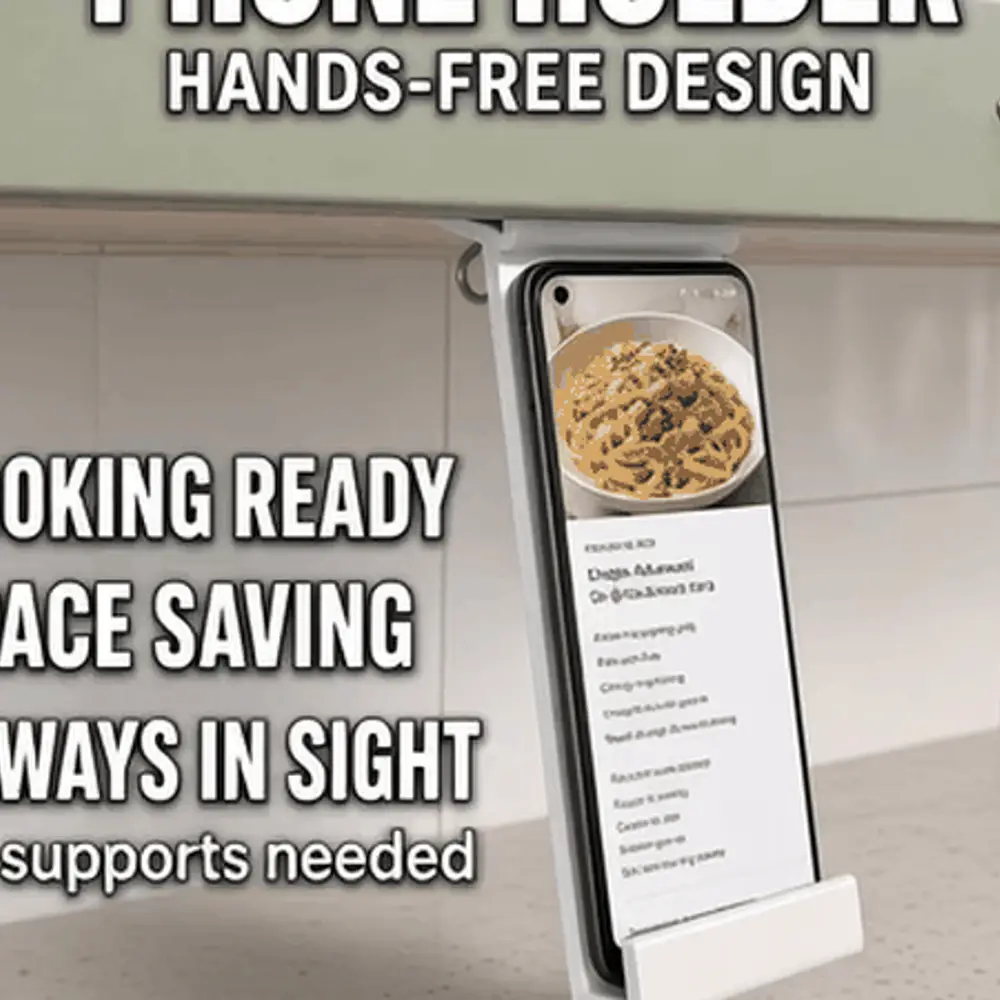 📱 UnderCabinet Hands-Free Phone Holder