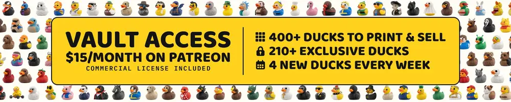 Vault Access: $15/month on Patreon, commercial license included