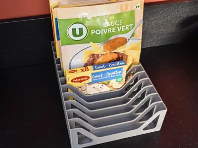 Organisateur de sachet de sauce et bouillon