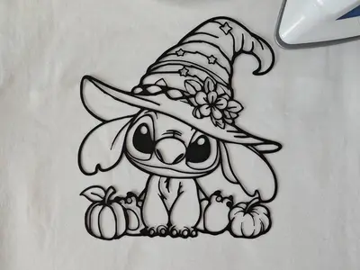 T-shirt print Stitch Halloween