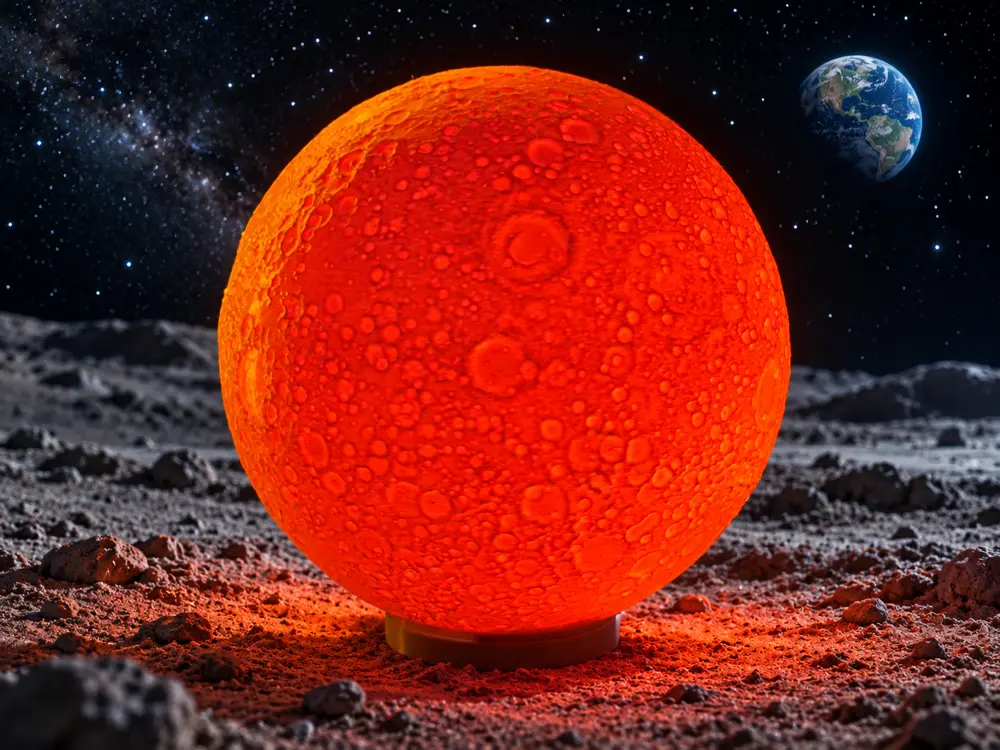 Moon Lamp – NASA 4× Relief
