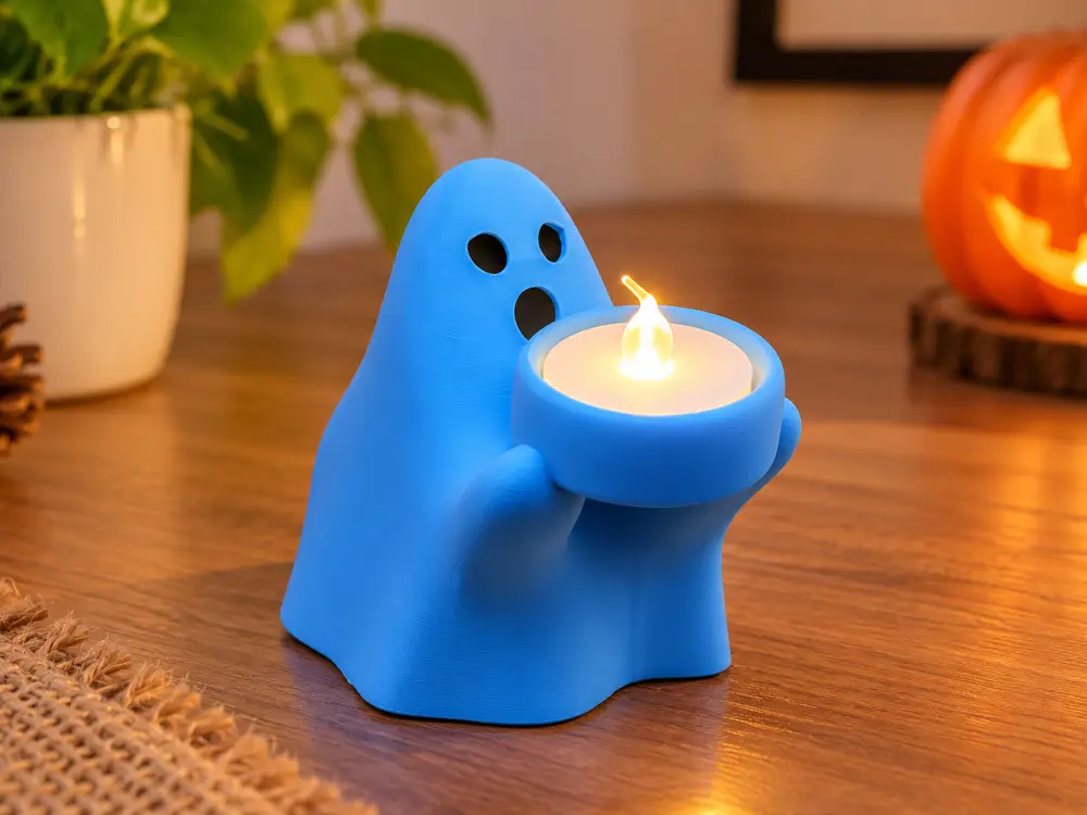 Ghost Tealight Candle Holder