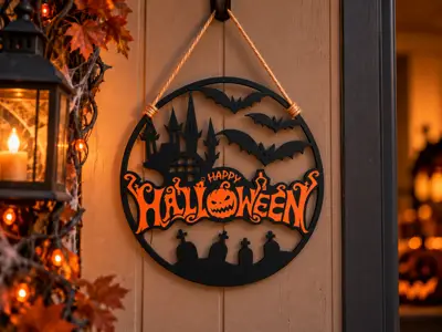 Halloween Haunted Castle Wall Decoration