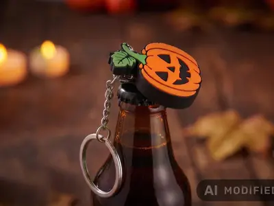 🎃 Halloween Pumpkin Bottle Opener Keychain