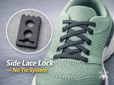 Side Lace Lock – No‑Tie Shoelace Holder for the Last Eyelet
