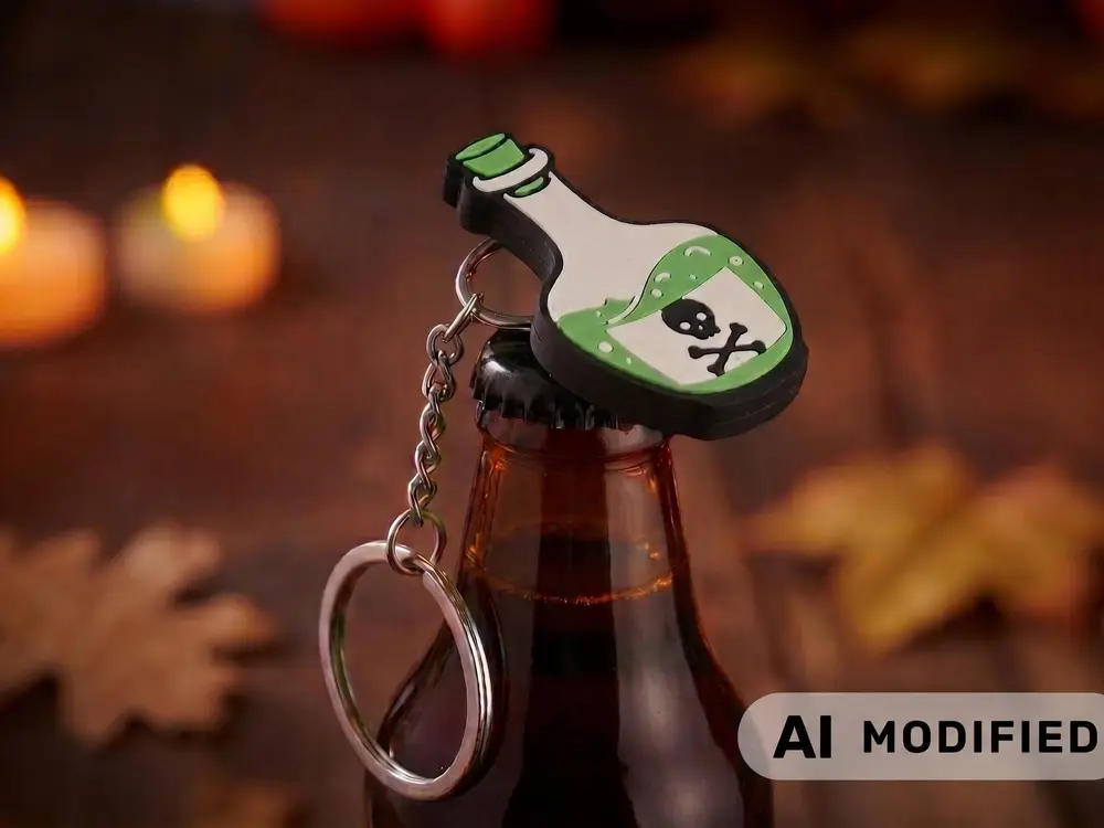 🧙 Halloween Poison Bottle - Bottle Opener Keychain
