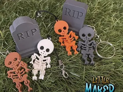 Flexi Skeleton - Skeleton Keychain