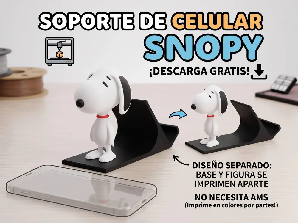 Peanuts Snoopy Phone Stand - Soporte para celular de Snoopy