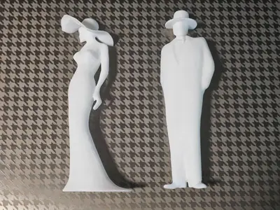 3D Toilet Door Sign (man/woman WC)