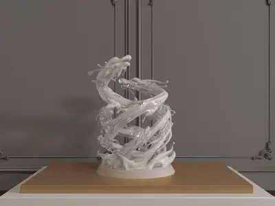 飞龙笔筒