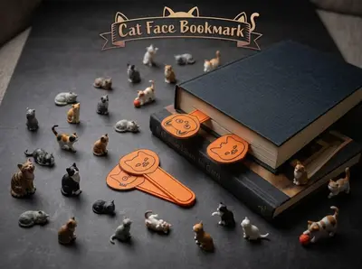😻🐈😽Cat Face Bookmark😽🐈😻
