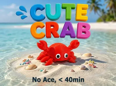Cute Flexi Crab Articulated Toy