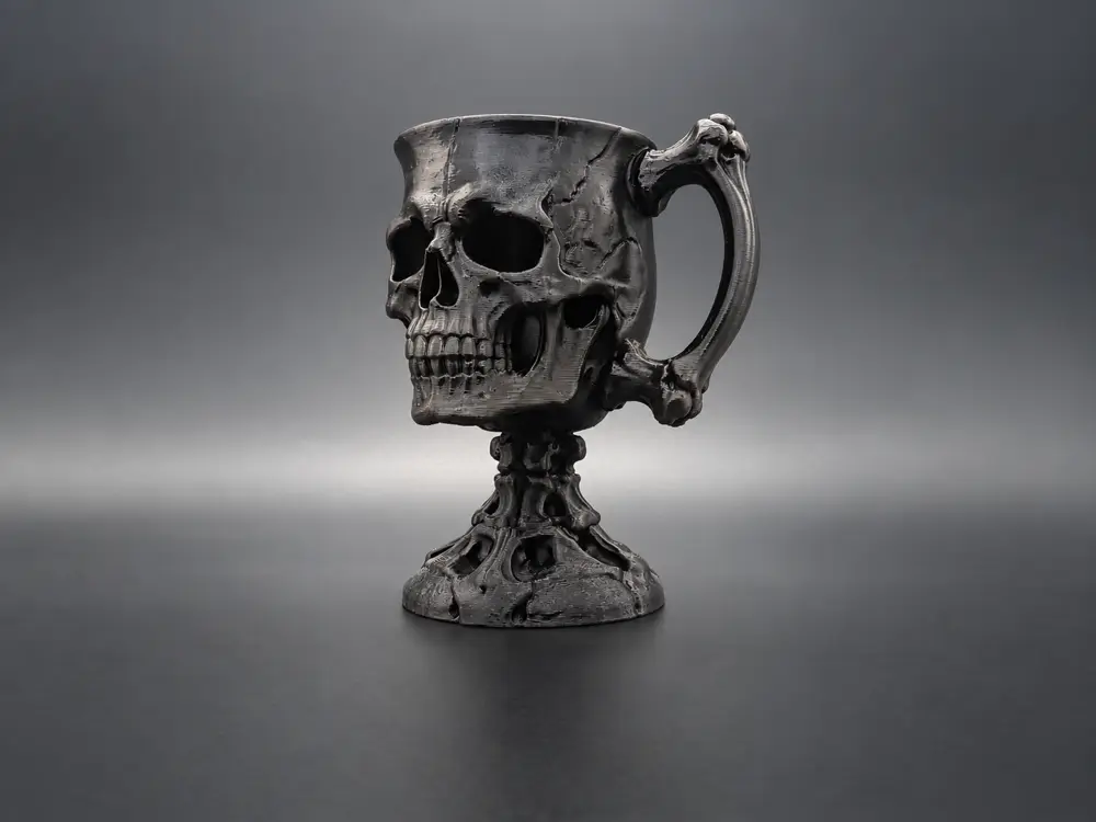 The Bonekeeper’s Cup – Halloween Skull Goblet