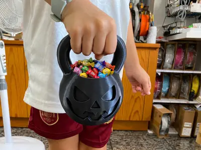 pumpkin kettlebell halloween