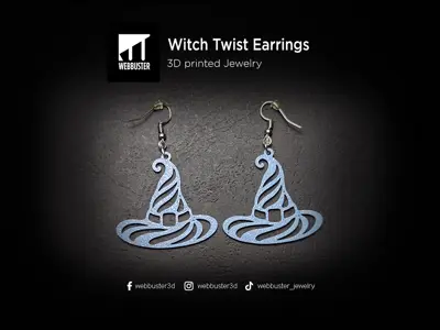 Witch Twist - Halloween Earrings