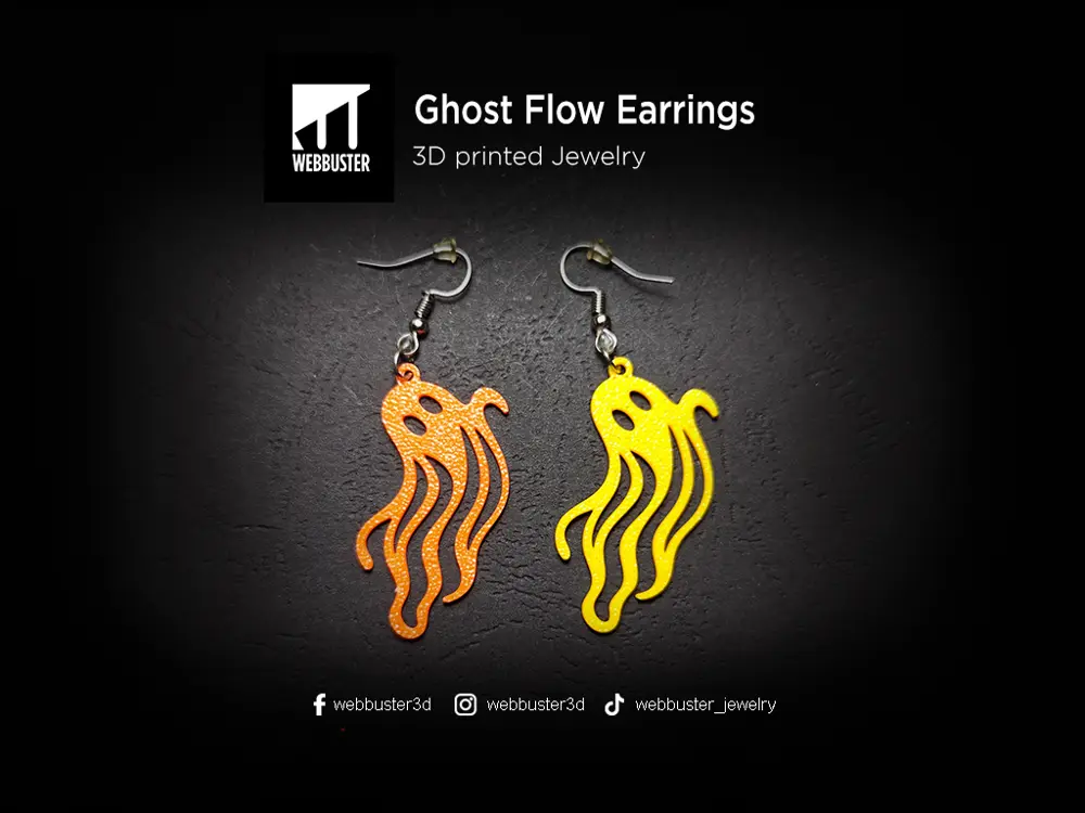 Ghost Flow - Halloween Earrings