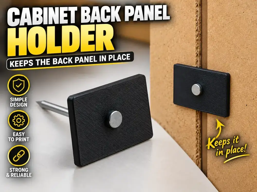 Cabinet Back Panel Holder