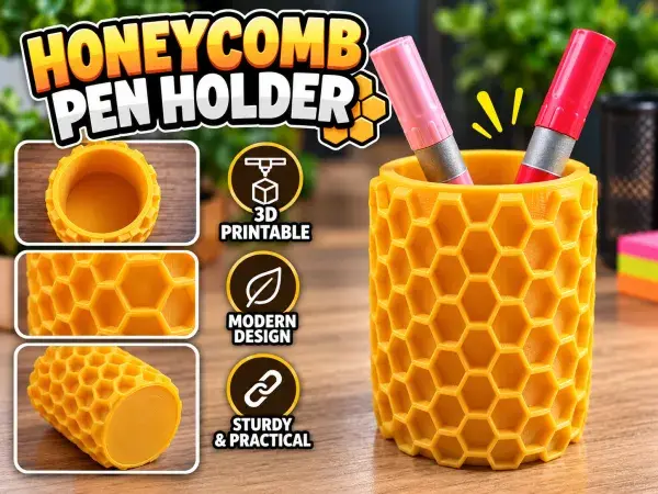 Honeycomb Pen Holder