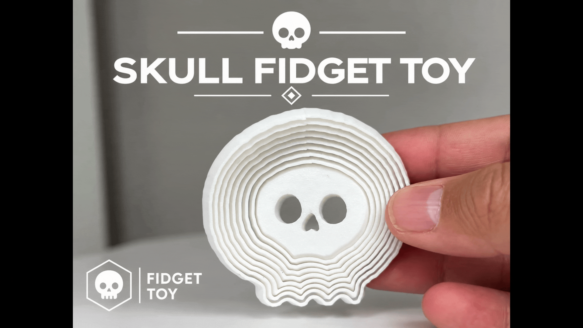 halloween skull fidget-fidget toy articulated toy