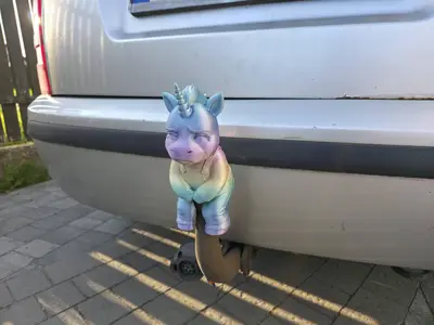 Ouch! Unicorn, Tow Ball Cover, Hitch Ball Cover