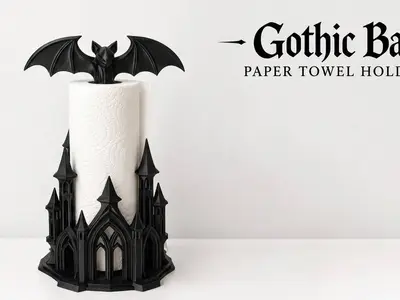 Gothic Paper Towel Holder – Halloween Decoration