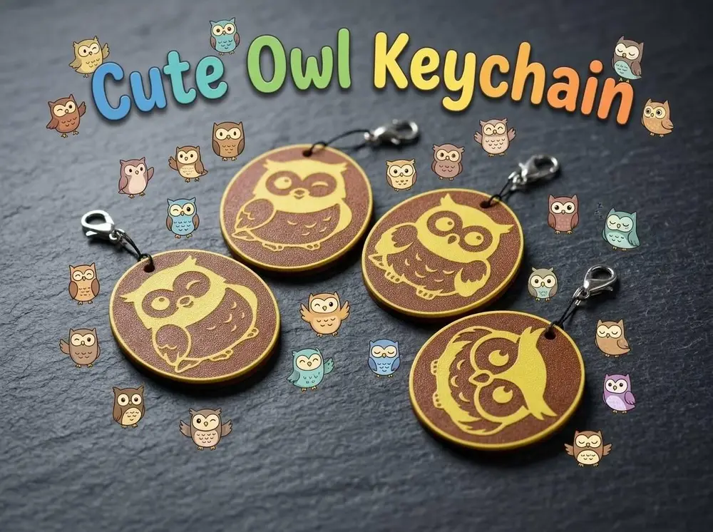 🦉🔑4 Cute Owl Keychain🔑🦉
