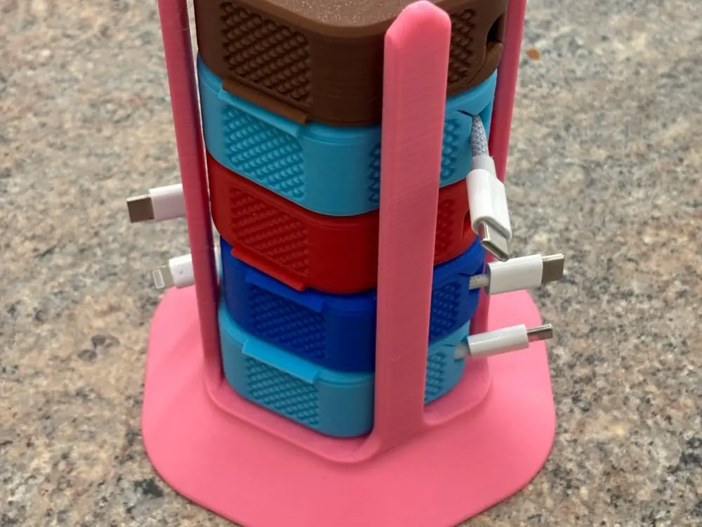 Hex Cable Winder stackable storage