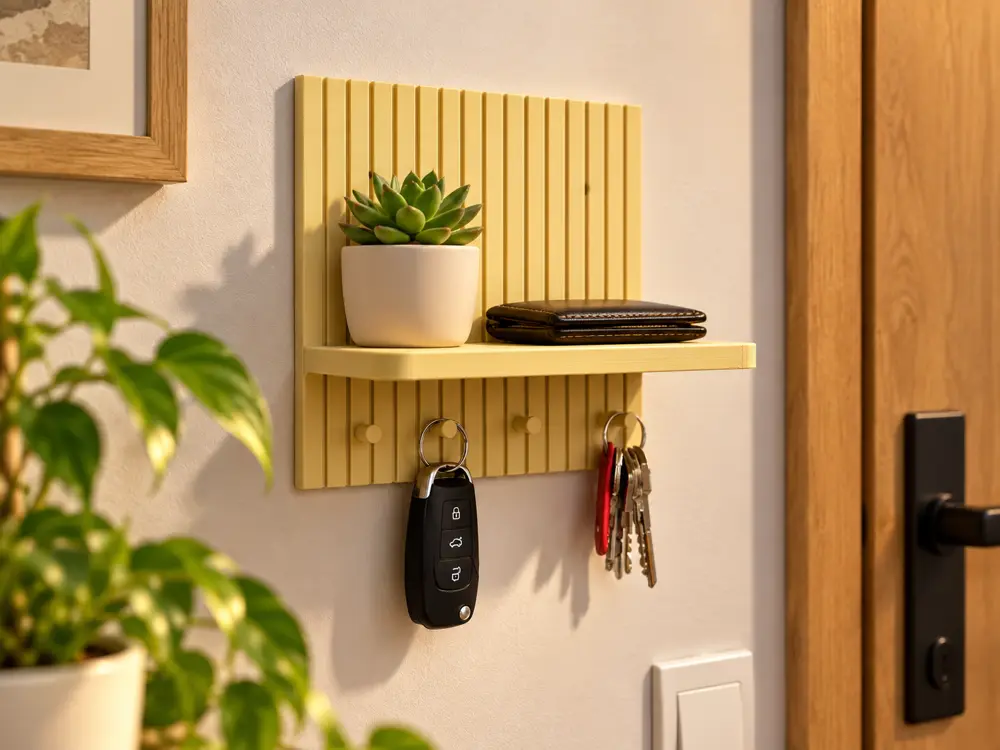 Entryway Shelf – Minimalist Wall Key Organizer
