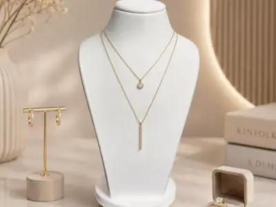 Minimalist Jewelry Bust Display