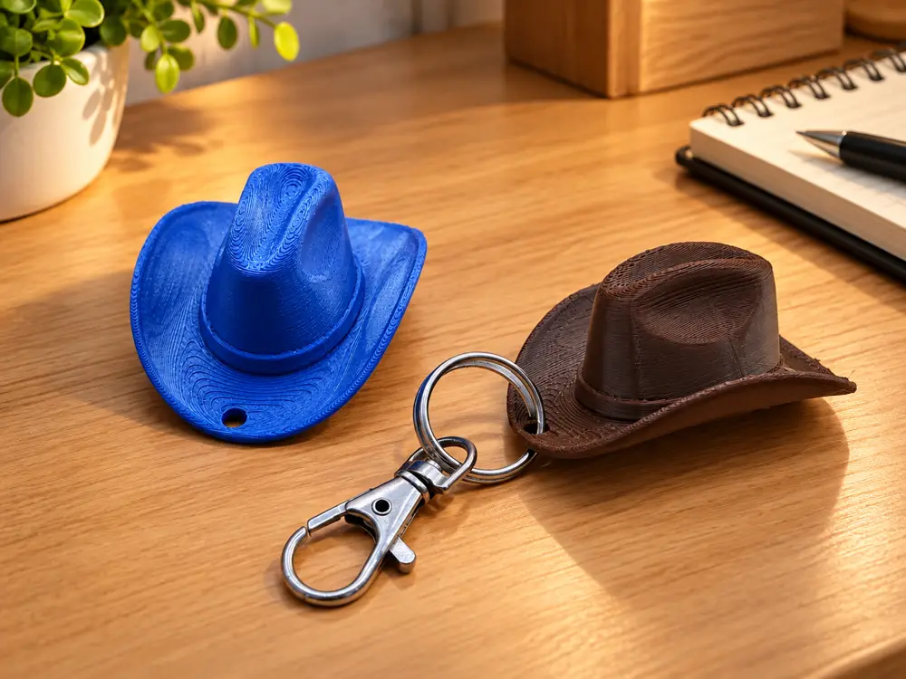 Cowboy Hat Keychain – Western Style
