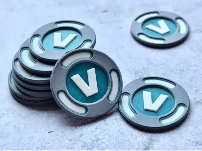 Fortnite V-Bucks – Multicolor & Print-Ready!