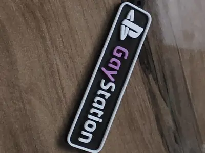 PlayStation funny keychain
