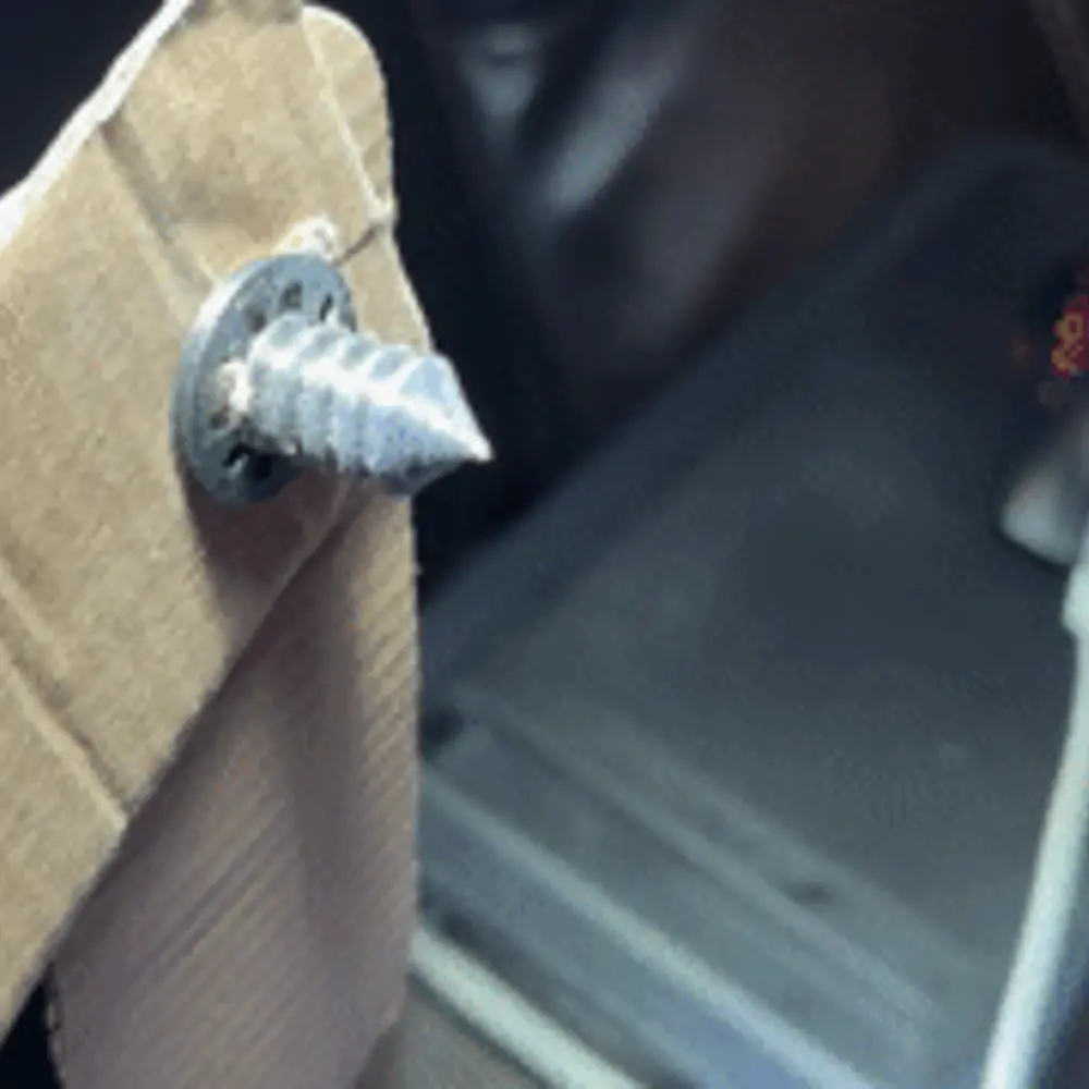 Snap together carboard fastener