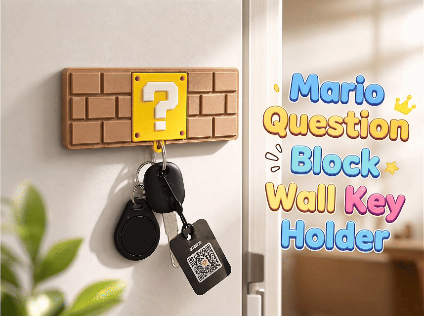 Mario Question Block Wall Key Holder