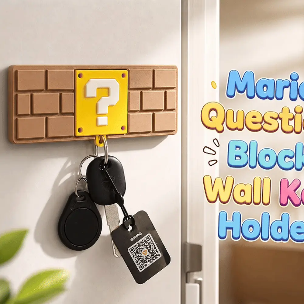 Mario Question Block Wall Key Holder