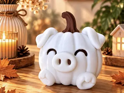 Cute Piggy Pumpkin