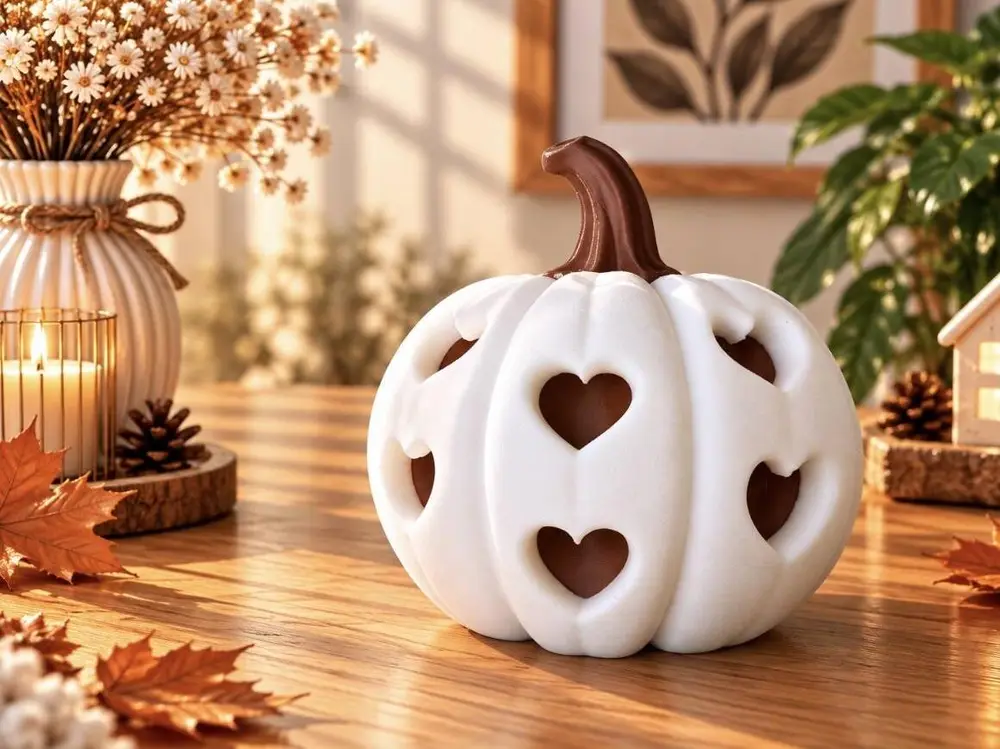 Heart Cutout Pumpkin