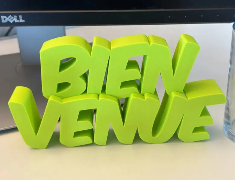 Bienvenue - Herzlich Willkommen Texto de regalo