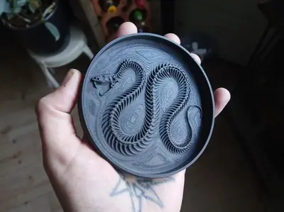 Cuenco de esqueleto de serpiente