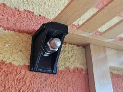 Soporte de pared para estante de plantas de bambú