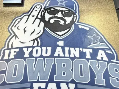 Exhibición de pared FU de los Dallas Cowboys