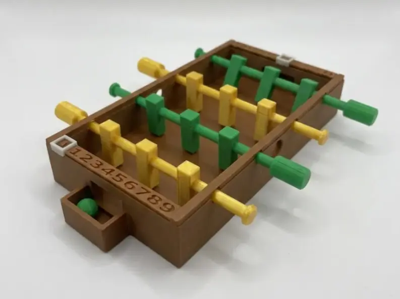 futbolín mini de tamaño bolsillo