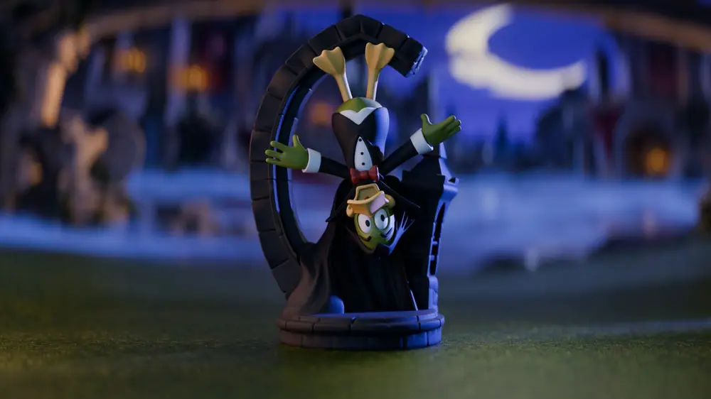 Whimsical Duck Dracula Figurine