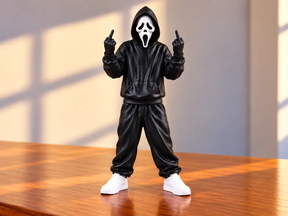 Halloween Middle Finger Ghostface