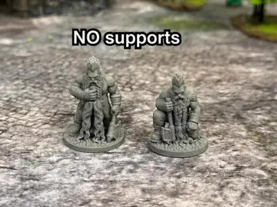 Dwarf Troll Slayers (NO Supports) - DND miniature