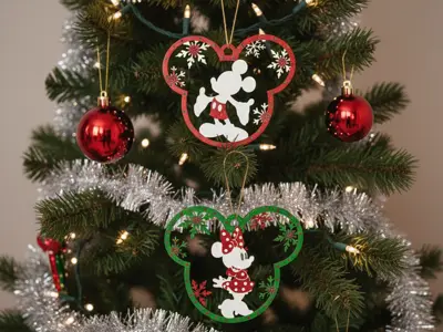 Mickey and Minnie Christmas Decorations