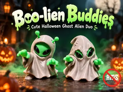 Cute Halloween Alien Buddies