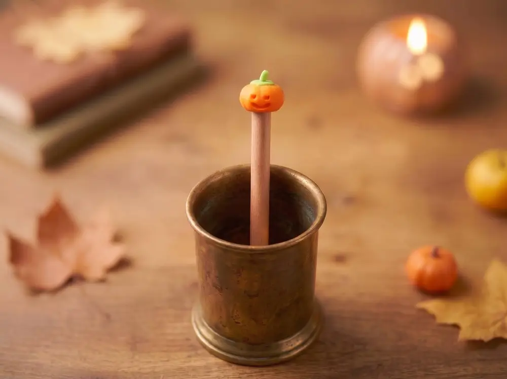 🎃 Mini Halloween Pumpkin Pencil Topper